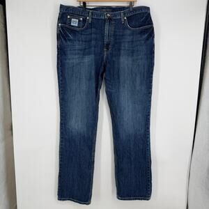 Cinch White Label Relaxed Fit Straight Leg Cotton Mens Western Jeans 42x36